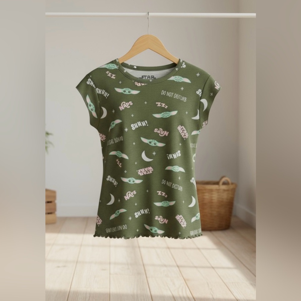 Star Wars Baby Yoda Sleep Shirt - Women’s L 12-14 NWT